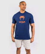 Load image into Gallery viewer, Venum Classic T-Shirt - Navy Blue/Orange
