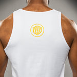 Load image into Gallery viewer, Venum Octane Tank Top - White/Vibrant Yellow
