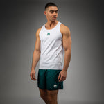 Load image into Gallery viewer, Venum Echo Tank Top - White/Emerald Green
