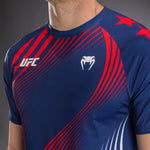 Load image into Gallery viewer, Men's Official UFC Freedom 250 by Venum Blue Walkout Jersey
