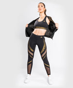 Load image into Gallery viewer, Venum Lightning Leggings 7/8 - For Women - Black/Gold

