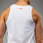Load image into Gallery viewer, Venum Echo Tank Top - White/Orange Sunset
