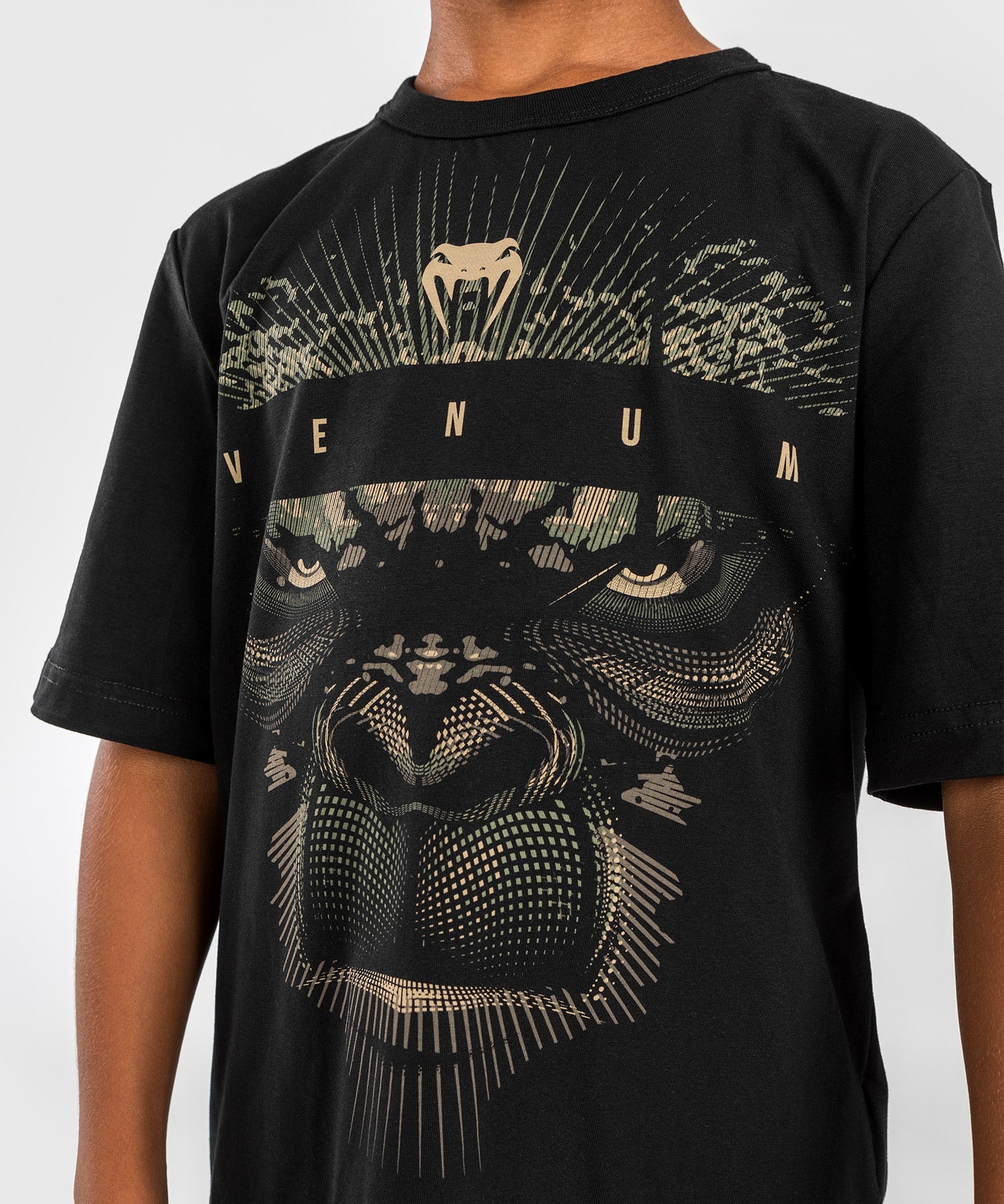 Venum Gorilla Jungle T-Shirt for Kids - Black/Sand