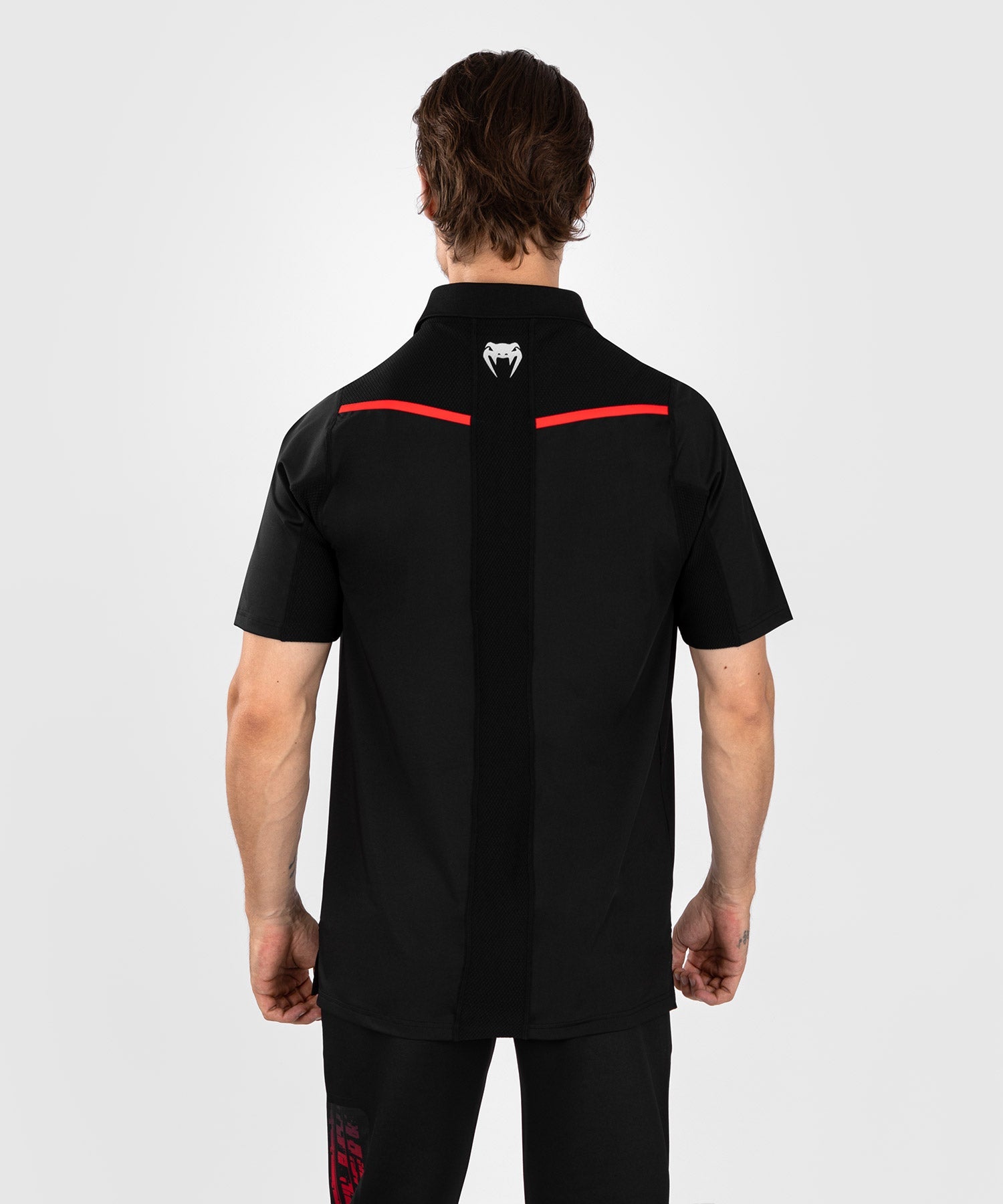 UFC Venum Performance Institute 2.0 Men s Polo Shirt Black Red R nin Sports Apparel
