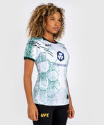 Load image into Gallery viewer, UFC Adrenaline by Venum Authentic Fight Night Women’s Walkout Jersey - Emerald Edition - White/Green
