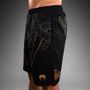 Venum Serpenti Training Shorts - Black/Silver/Gold