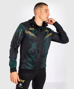 Load image into Gallery viewer, UFC Adrenaline by Venum Authentic Fight Night Men’s Walkout Hoodie - Emerald Edition - Green/Black/Gold
