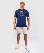 Load image into Gallery viewer, Venum Classic T-Shirt - Navy Blue/Orange
