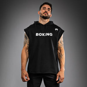 Venum VT Boxing Sleeveless Hoodie - Black/White