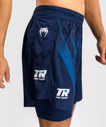 Load image into Gallery viewer, Venum x Top Rank Original Men&#39;s Training Shorts - Navy Blue
