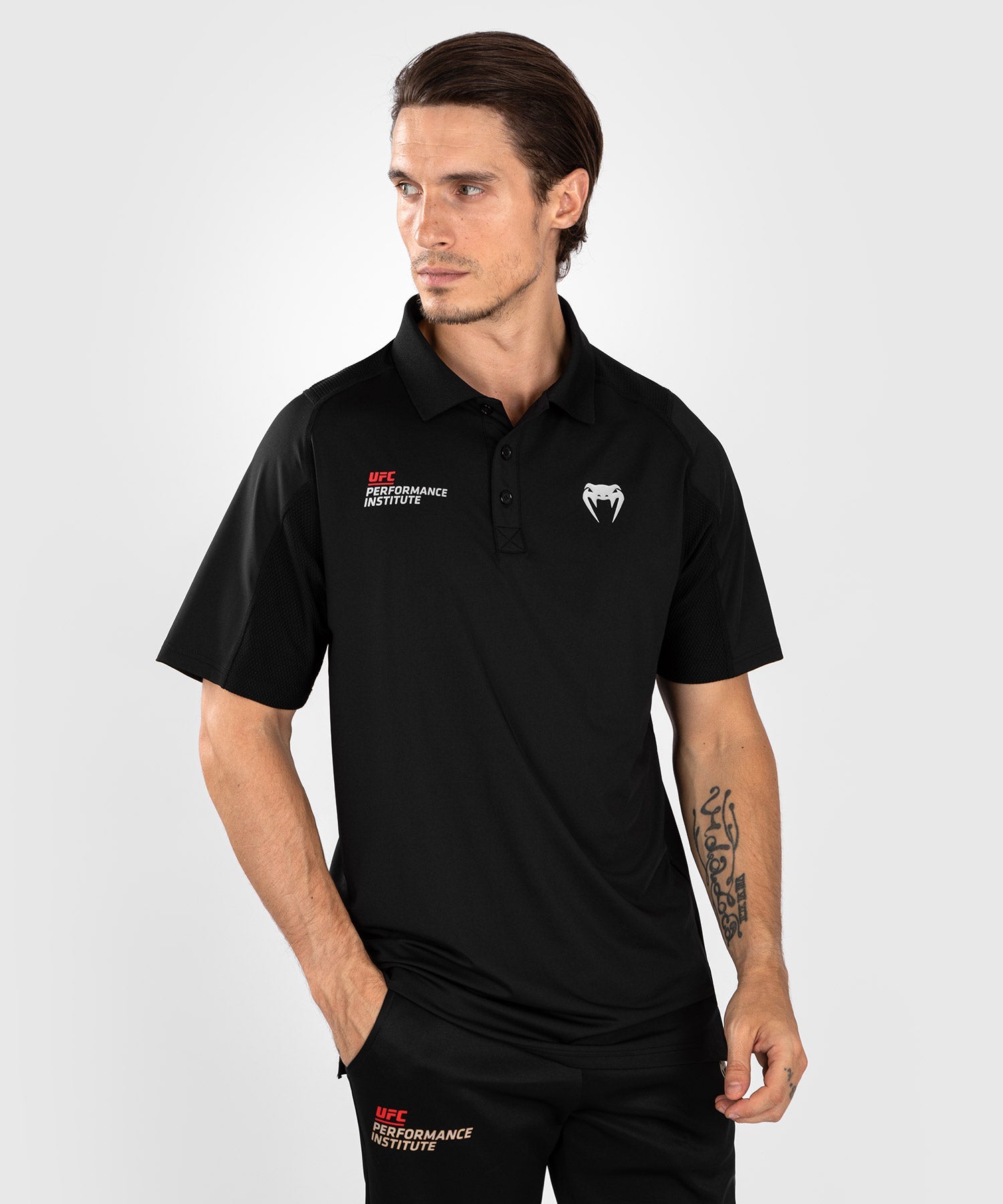 UFC Venum Performance Institute 2.0 Men’s Polo Shirt - Black/Red