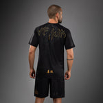 Load image into Gallery viewer, Venum Serpenti Dry Tech T-Shirt - Black/Silver/Gold

