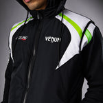 Load image into Gallery viewer, Venum x Bud Racing Down Jacket - Black/White/Lime Green
