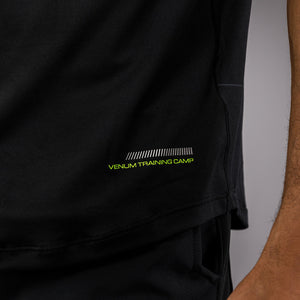 Venum Training Camp 4.0 Dry Tech T-shirt - Black/Neon Green