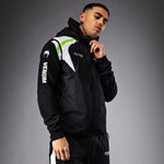 Load image into Gallery viewer, Venum x Bud Racing Down Jacket - Black/White/Lime Green

