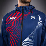 Load image into Gallery viewer, Men's Official UFC Freedom 250 by Venum Blue Walkout Hoodie
