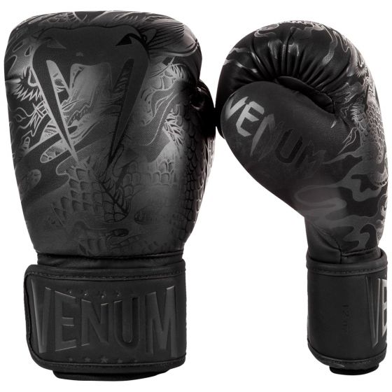 Venum Dragon's Flight Boxing Gloves - Black/Black