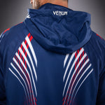 Load image into Gallery viewer, Men's Official UFC Freedom 250 by Venum Blue Walkout Hoodie
