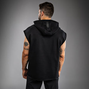 Venum VT Boxing Sleeveless Hoodie - Black/White