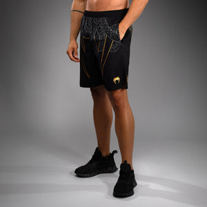 Venum Serpenti Training Shorts - Black/Silver/Gold
