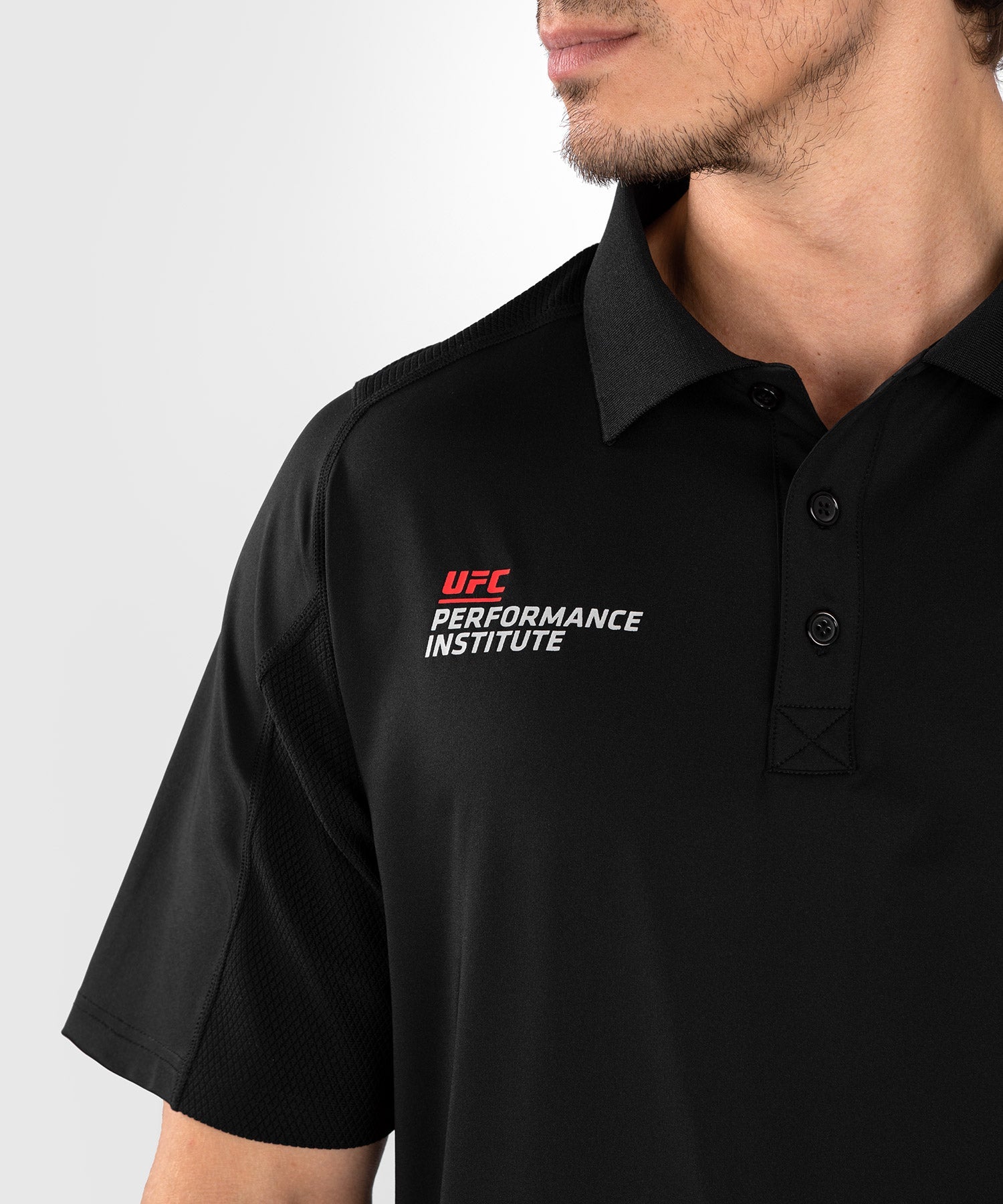 UFC Venum Performance Institute 2.0 Men s Polo Shirt Black Red R nin Sports Apparel