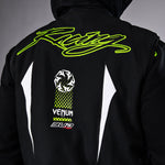 Load image into Gallery viewer, Venum x Bud Racing Down Jacket - Black/White/Lime Green
