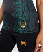 Load image into Gallery viewer, UFC Adrenaline by Venum Authentic Fight Night Women’s Walkout Jersey Green/Black/Gold - Emerald Edition

