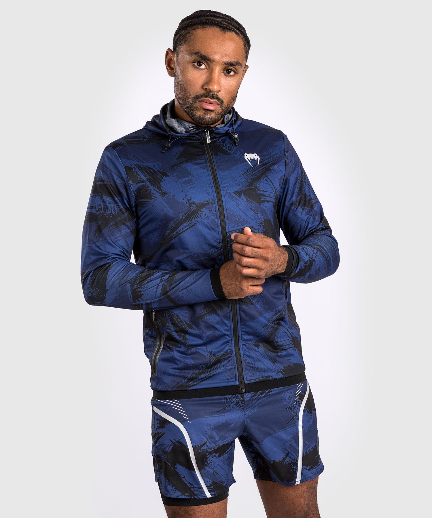 Venum Electron 3.0 Hoodie - Navy Blue