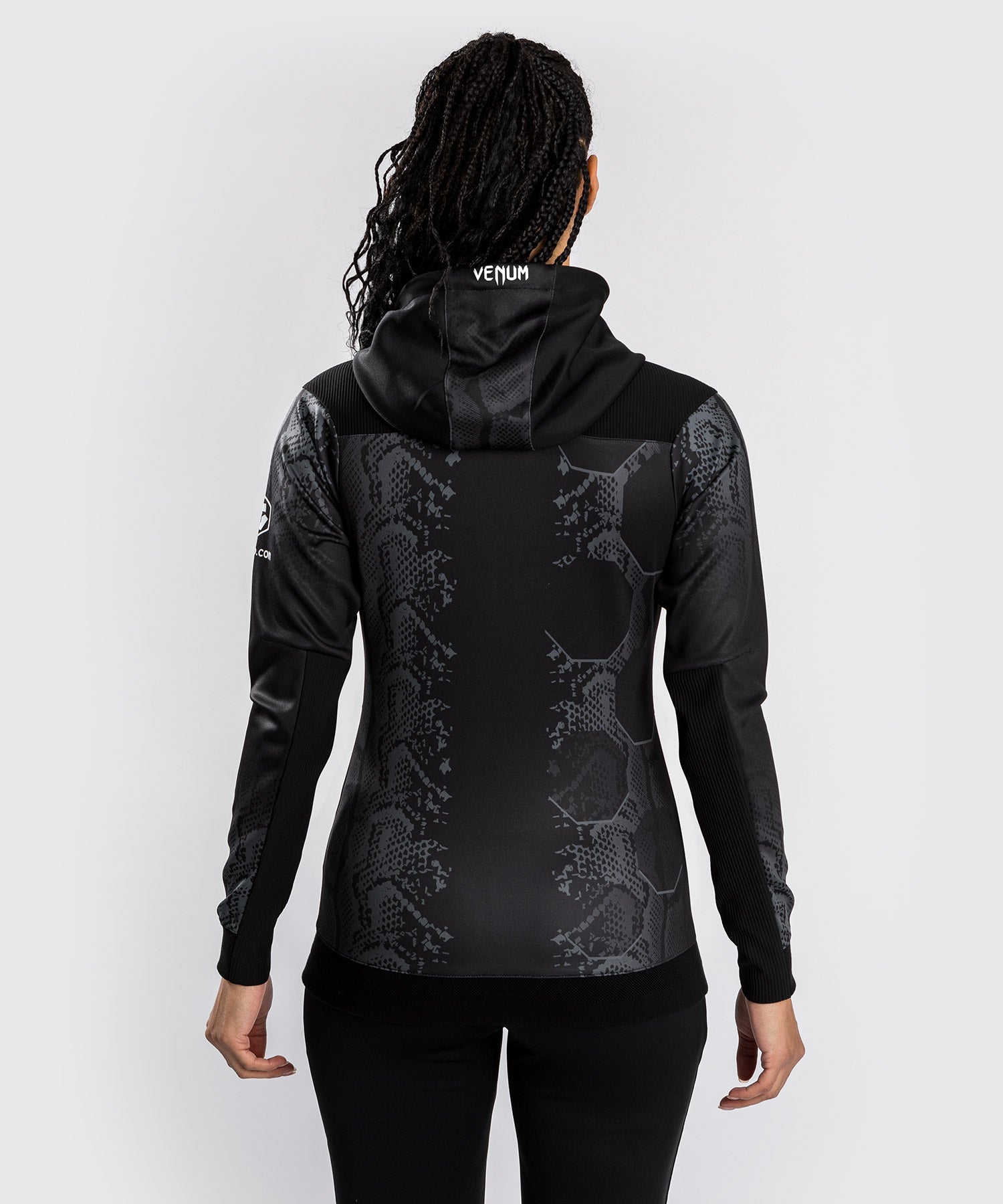 UFC Adrenaline by Venum Authentic Fight Night Women’s Walkout Hoodie - Black
