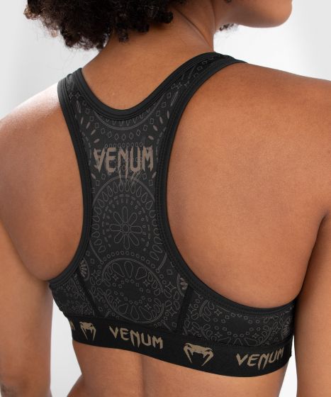 Venum Women Santa Muerte Dark Side - Sport Bra - Black/Brown