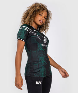UFC Adrenaline by Venum Authentic Fight Night Women’s Walkout Jersey - Emerald Edition - Green/Black