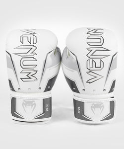Venum Elite Evo Boxing Gloves - Grey/White