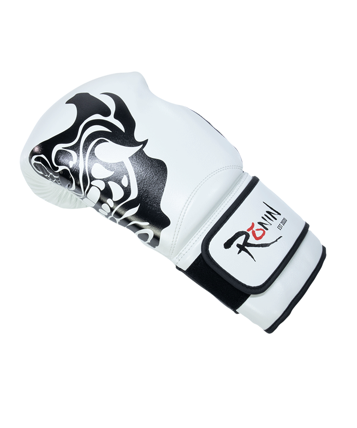 Ronin Prime Boxing Gloves - White/Black