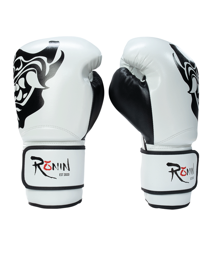 Ronin Prime Boxing Gloves - White/Black