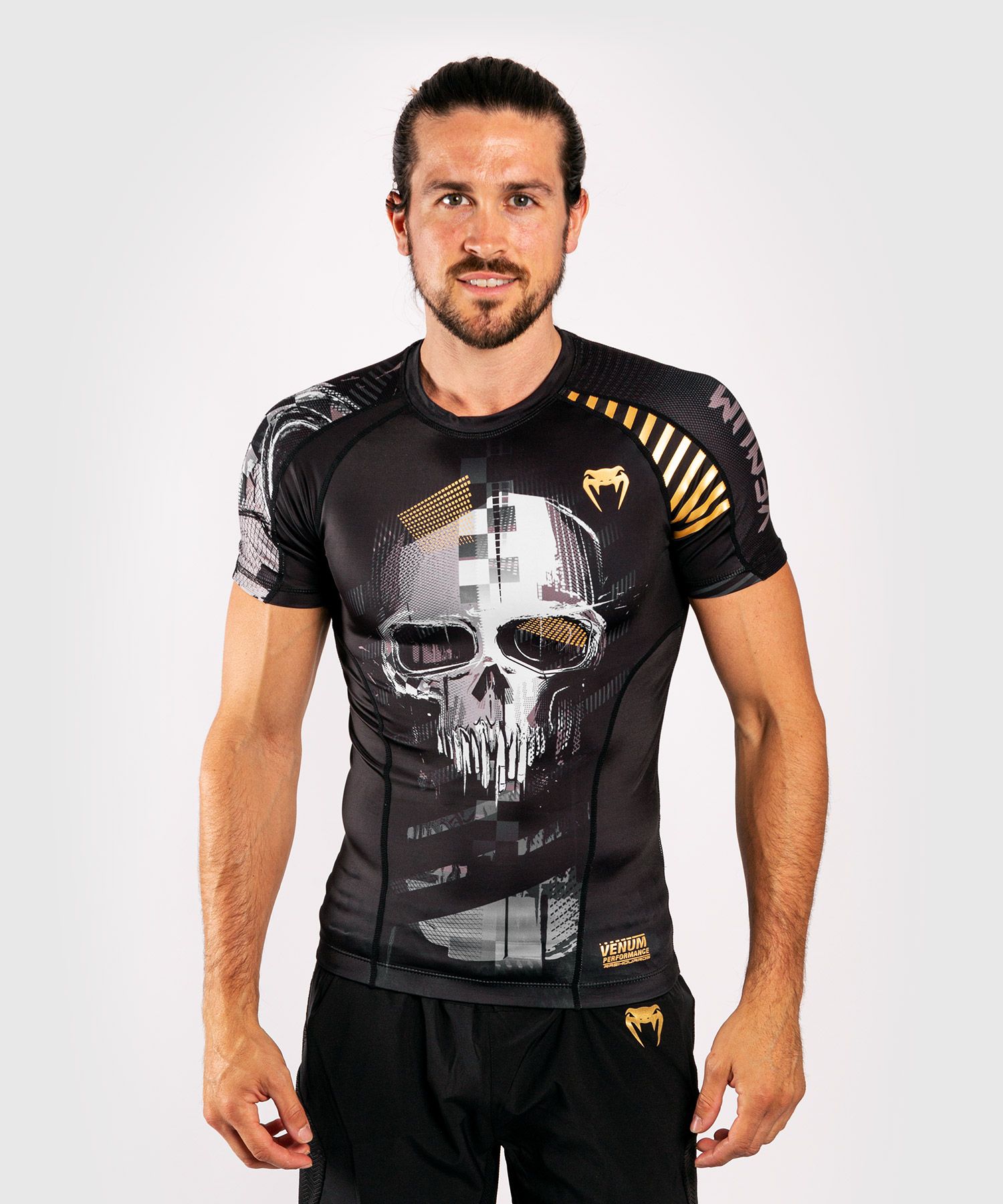 VENUM Skull Rashguard - Short Sleeves - Black
